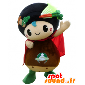 Kyotanba maskot, champignon, snemand med grøntsager - Japanske Yuru-Chara-maskotter - MASFR25543 - SpotSound.fr
