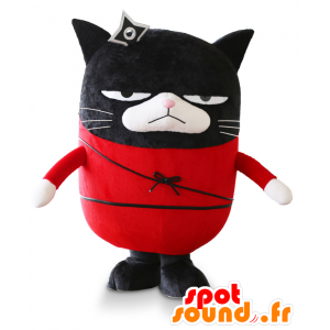 猫忍者バラ-ニャンマスコット、黒忍者猫、とても面白い-MASFR25548-日本のゆるキャラマスコット