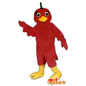 Gigante rossa uccello mascotte. Costume uccello - MASFR006797 - Mascotte degli uccelli