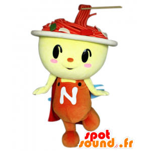 YakiSupaman mascot, bowl with noodles - MASFR25553 - Yuru-Chara Japanese mascots