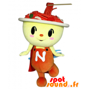 Mascot YakiSupaman, kom met noedels - MASFR25553 - Yuru-Chara Japanse Mascottes