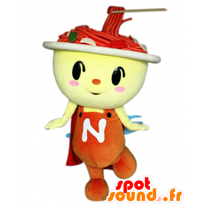 YakiSupaman mascot, bowl with noodles - MASFR25553 - Yuru-Chara Japanese mascots