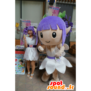 Fujicco mascot, elf, girl with purple hair - MASFR25563 - Yuru-Chara Japanese mascots