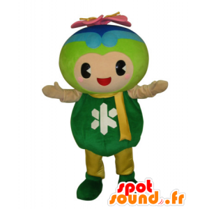 Toppy mascot, colorful guy with a flower on her head - MASFR25565 - Yuru-Chara Japanese mascots