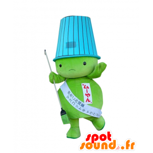 Mascot Muuyan, grønn snømann, lampe med en lampeskjerm - MASFR25570 - Yuru-Chara japanske Mascots