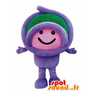 Mascot Appy, o homem roxo e verde, sorrindo - MASFR25575 - Yuru-Chara Mascotes japoneses