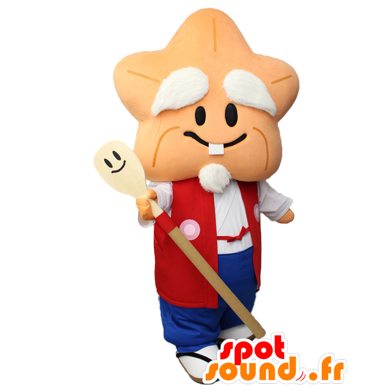 Mascot Momijii, sjøstjerner, gammel mann, munk - MASFR25578 - Yuru-Chara japanske Mascots