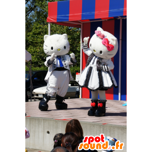 2 Hello Kitty mascots and his companion - MASFR25582 - Yuru-Chara Japanese mascots