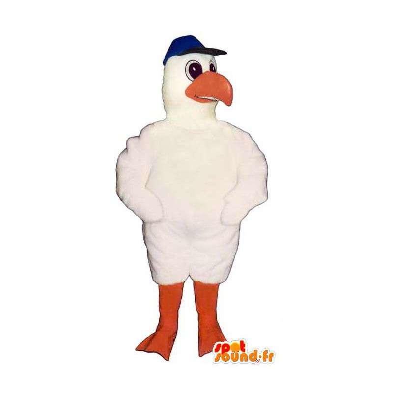 Bílý racek maskot. White Bird Costume - Maskot ptáci - MASFR006802 - SpotSound.fr