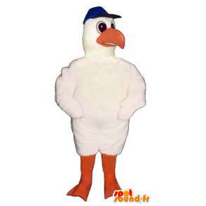 Mascot white seagull. White bird costume - MASFR006802 - Mascot of birds