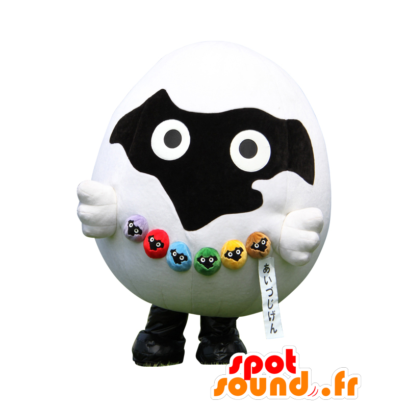 Mascot Aizujigen, white and black sheep, Tamagoshi - MASFR25588 - Yuru-Chara Japanese mascots