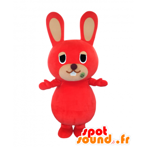 Mameusa mascotte, coniglio rosso, gigante e divertente - MASFR25589 - Yuru-Chara mascotte giapponese