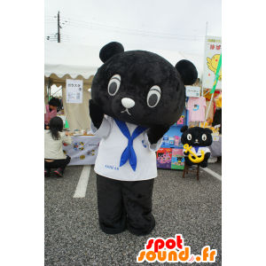 Mascot Kobea, sort teddy, gigantiske og søt - MASFR25590 - Yuru-Chara japanske Mascots