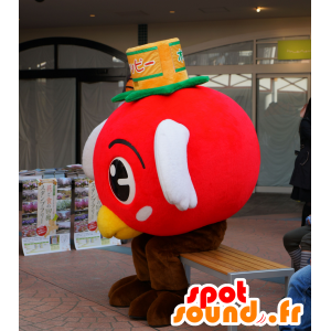 Engros Mascot rød fugl, all round og søt - MASFR25591 - Yuru-Chara japanske Mascots