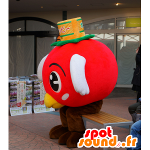 Grande rosso mascotte uccello, tutto e carino - MASFR25591 - Yuru-Chara mascotte giapponese