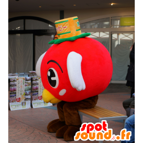 Grande rosso mascotte uccello, tutto e carino - MASFR25591 - Yuru-Chara mascotte giapponese