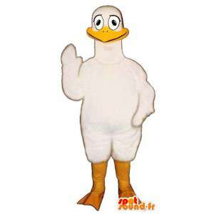 Seagull mascot funny. Costume white pigeon - MASFR006803 - Mascot of birds