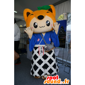 Fox mascot of Japanese character, very colorful - MASFR25603 - Yuru-Chara Japanese mascots