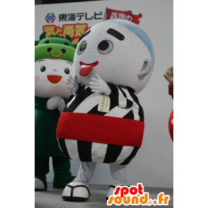 Konyuudou-kun maskotti, mies ympärillä, valkoinen ja musta - MASFR25606 - Mascottes Yuru-Chara Japonaises
