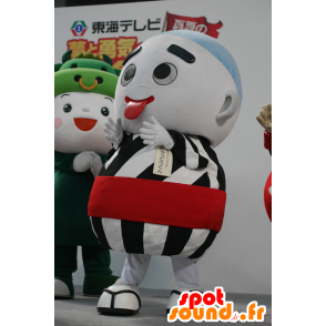 Konyuudou-kun mascote, homem todo, branco e preto - MASFR25606 - Yuru-Chara Mascotes japoneses