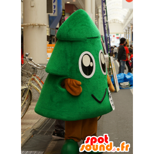 Groene boom mascotte, reusachtige boom en glimlachen - MASFR25609 - Yuru-Chara Japanse Mascottes