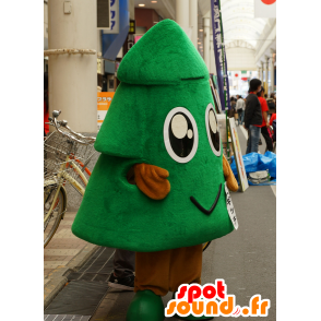 Pino mascotte verde, albero gigante e sorridente - MASFR25609 - Yuru-Chara mascotte giapponese