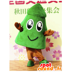 Mascotte de sapin vert, d'arbre géant et souriant - MASFR25609 - Mascottes Yuru-Chara Japonaises