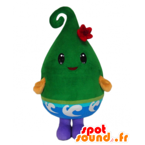 Mascotte Nottorin, l'uomo verde, con gli occhi neri - MASFR25611 - Yuru-Chara mascotte giapponese