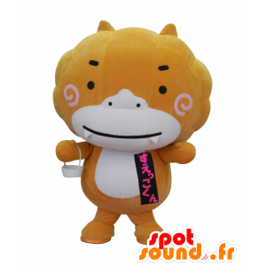 Mascot Suekko-kun, oranje kat, witte en zwarte reus - MASFR25615 - Yuru-Chara Japanse Mascottes