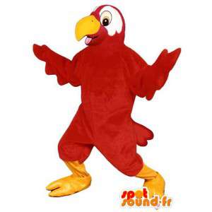 Rød papegøje maskot. Toucan kostume - Spotsound maskot kostume