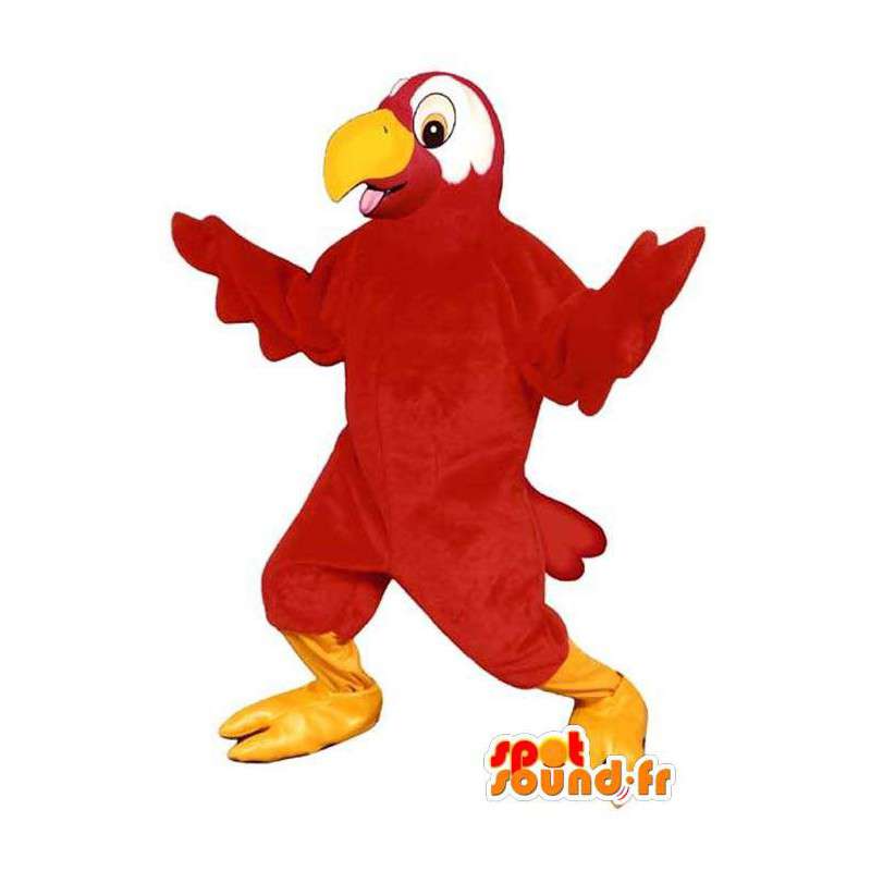 Rød papegøje maskot. Toucan kostume - Spotsound maskot kostume