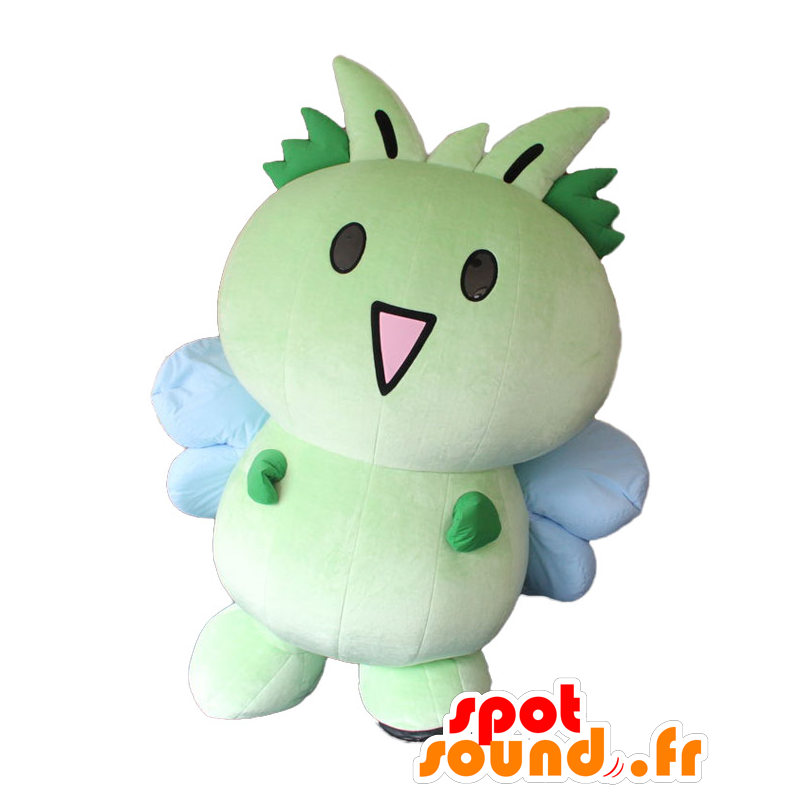 Mascotte Higasshy, animale verde, insetto, con le ali - MASFR25620 - Yuru-Chara mascotte giapponese