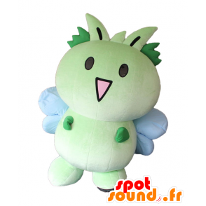 Mascotte Higasshy, animale verde, insetto, con le ali - MASFR25620 - Yuru-Chara mascotte giapponese