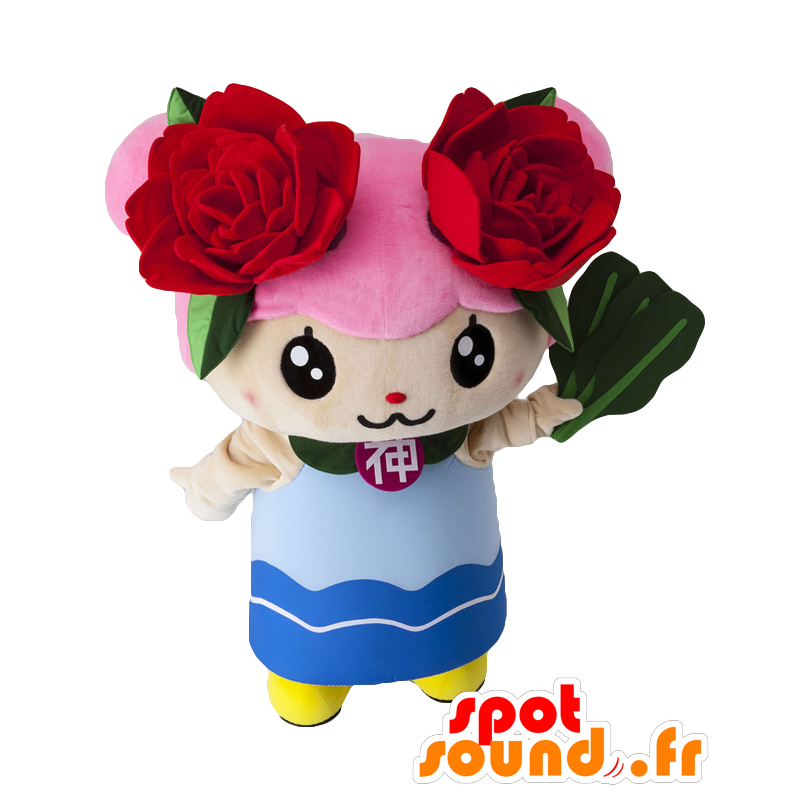 Barana mascot, pink haired girl with pink - MASFR25623 - Yuru-Chara Japanese mascots