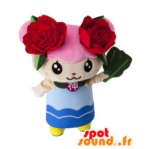 Barana Maskottchen, rosa Haaren Mädchen mit rosa - MASFR25623 - Yuru-Chara japanischen Maskottchen