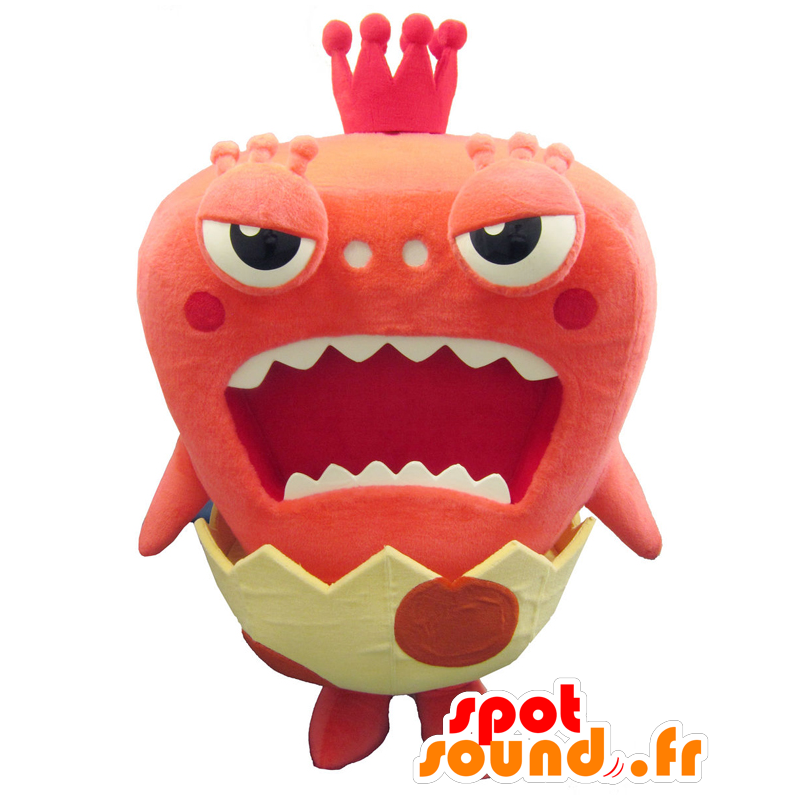 Mascotte de Gabugabu King, de dinosaure rouge dans une coquille - MASFR25628 - Mascottes Yuru-Chara Japonaises