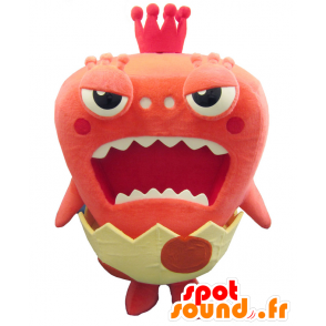 Mascotte de Gabugabu King, de dinosaure rouge dans une coquille - MASFR25628 - Mascottes Yuru-Chara Japonaises