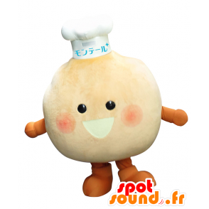 Cream Puff Mascot-kun, pink man with a hat - MASFR25643 - Yuru-Chara Japanese mascots