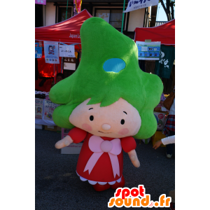 Fukushima-chan mascot, girl, with green hair - MASFR25660 - Yuru-Chara Japanese mascots