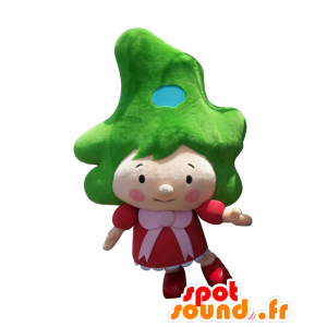 Mascotte de Fukushima-chan, de fillette, avec des cheveux verts - MASFR25660 - Mascottes Yuru-Chara Japonaises