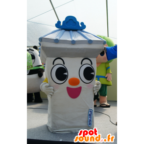 Mascota Udatsumaru. Mascotte gigante monumento blanco y azul - MASFR25661 - Yuru-Chara mascotas japonesas