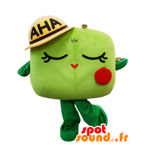 Ahako mascot, green and red man with a hat - MASFR25669 - Yuru-Chara Japanese mascots