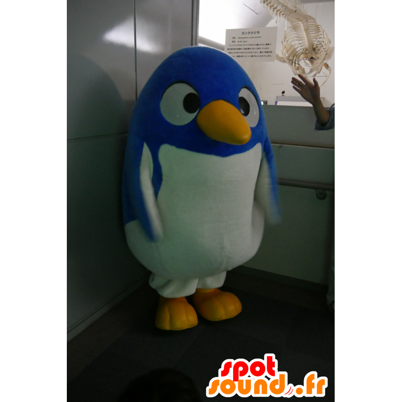 ゆるキャラマスコット日本人 の かわいいと面白い青いペンギンのマスコットと白 色変更 変化なし 切る L 180 190センチ 撮影に最適 番号 服とは 写真にある場合 番号 付属品 番号