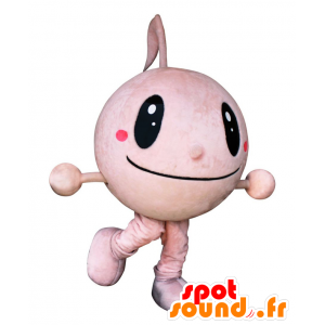 Mony-chan maskot, rosa man, rund och söt - Spotsound maskot