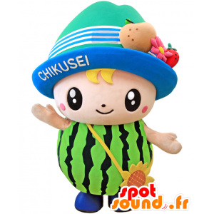 Chikkun maskot, söt och färgglad karaktär av Chikusei -