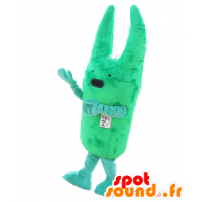 Mascotte de Ho-San, lapin vert, avec de grandes oreilles - MASFR25689 - Mascottes Yuru-Chara Japonaises