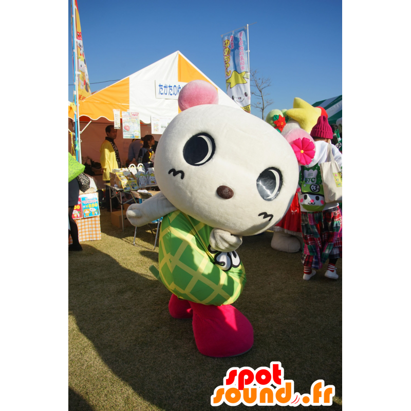 Cosmin mascota, oso, panda blanco, Kawasaki - MASFR25690 - Yuru-Chara mascotas japonesas