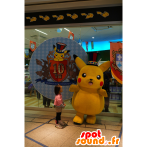 Mascotte Pikachu, Pokemon famoso cartone animato giallo - MASFR25692 - Yuru-Chara mascotte giapponese