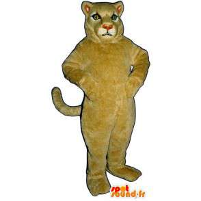 Mascote do leão bege. Costume Lioness - MASFR006817 - Mascotes leão