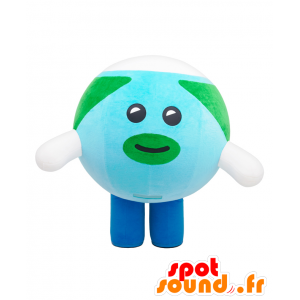 Earth-kun mascotte, blauw en groen man, all round - MASFR25702 - Yuru-Chara Japanse Mascottes